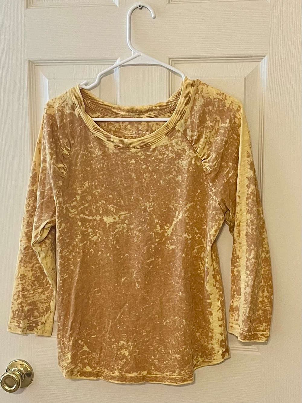 Anthropologie Pilcro Long Sleeve Top - Mustard Yellow